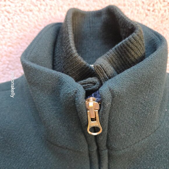 J. Crew Lodge Coat Italian Stadium Wool GREEN Size 0 Nello Gori Retail $350 - Picture 11 of 16
